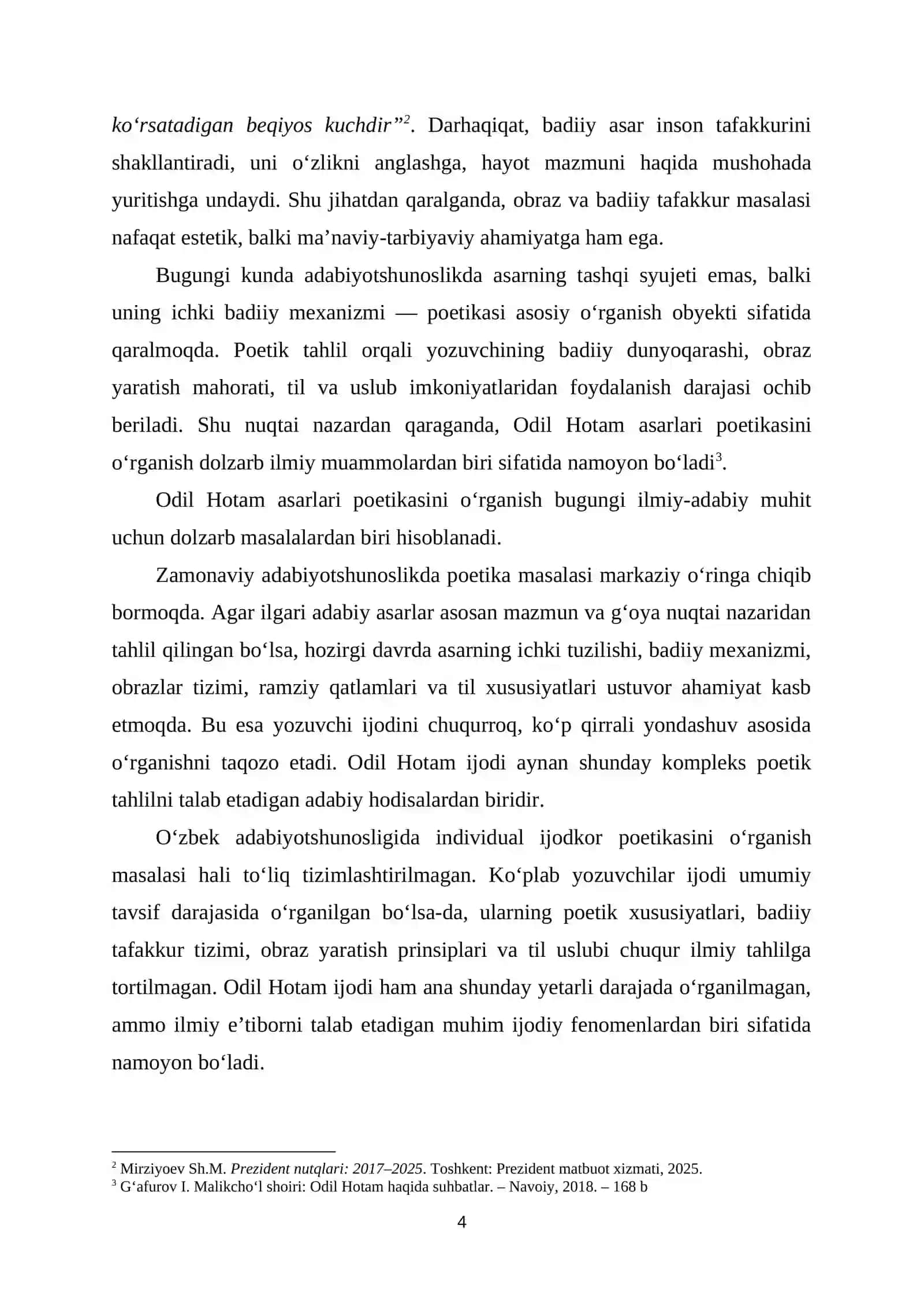 ODIL HOTAM ASARLARI POETIKASI 4