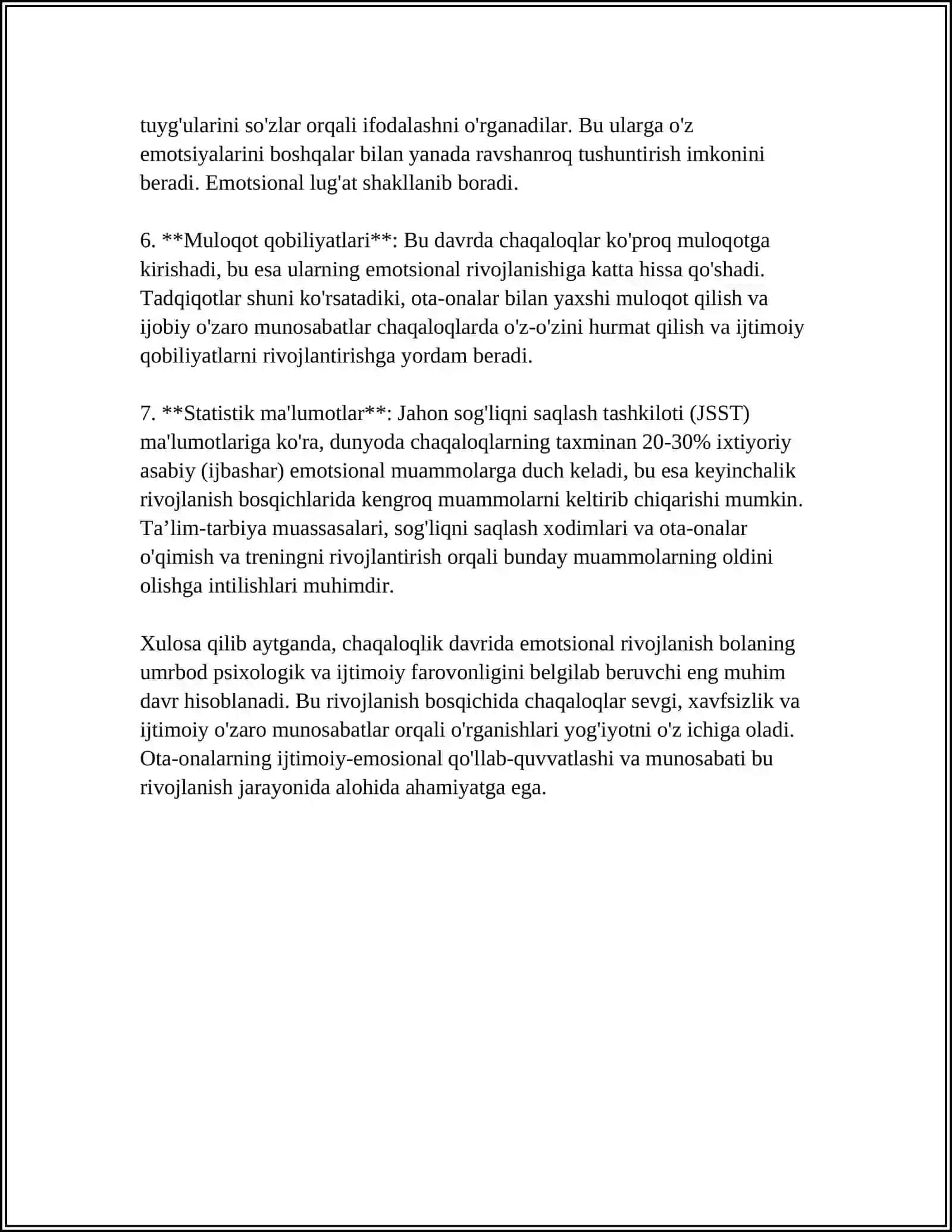 CHAQALOQLIQ DAVRIDA PSIXIK RIVOJLANISH 4