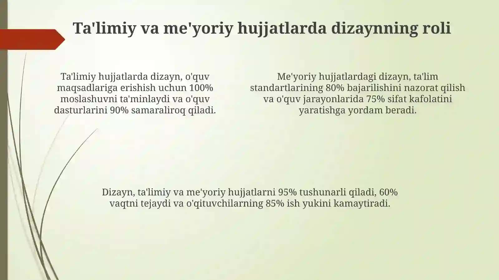 Ta'limiy hujjatlar va mazmuni dizayni 4