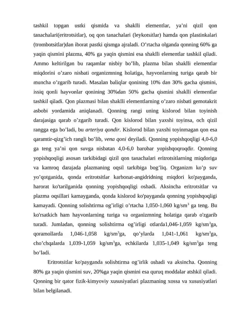 Qon tizimi fiziologiyasi 4