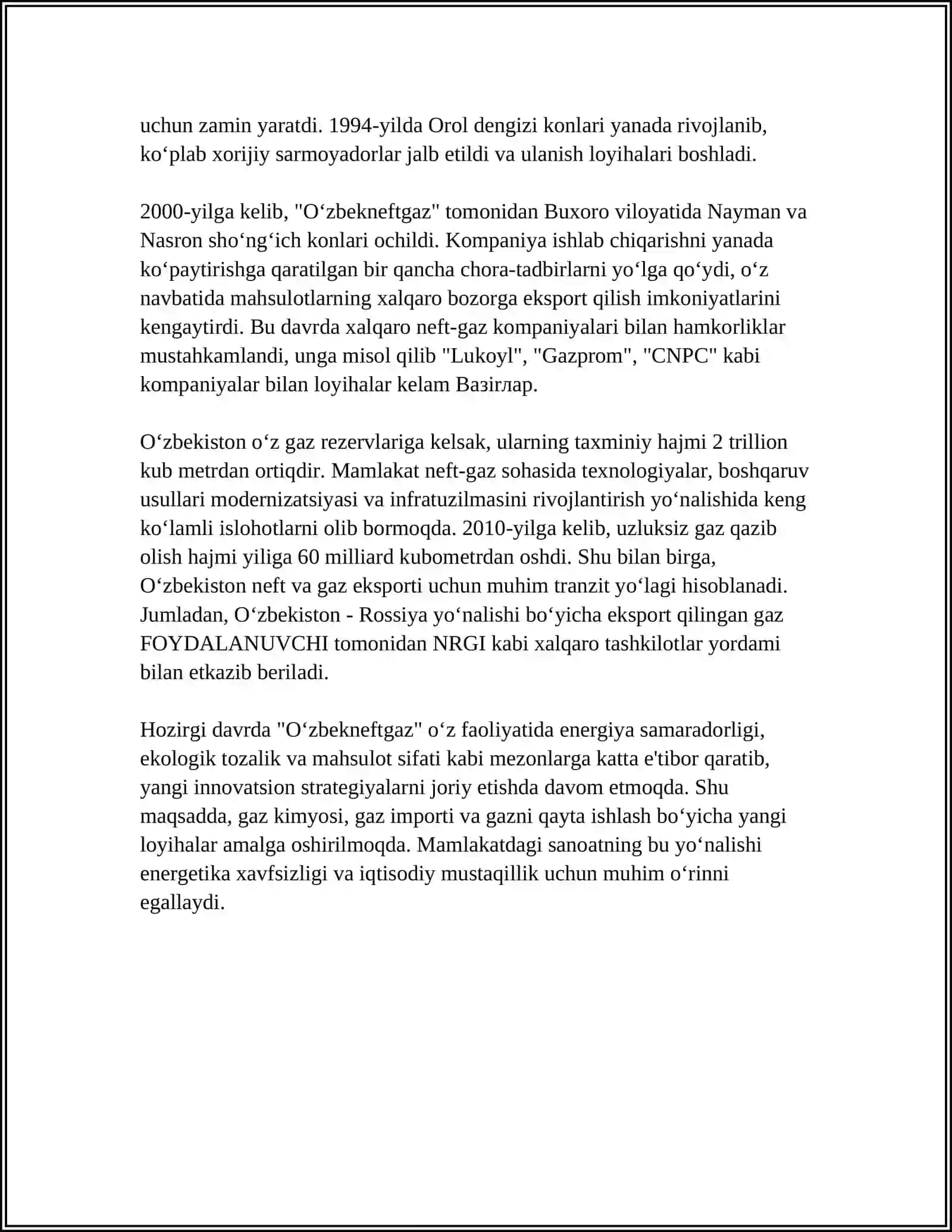 O‘zbekneftgaz Sanoati 4