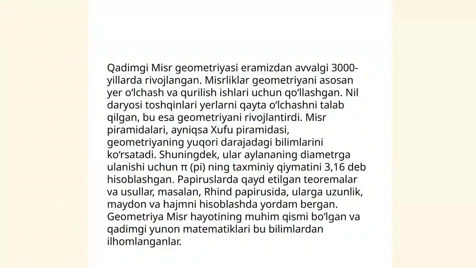 Geometriyaning rivojlanish tarixi 4