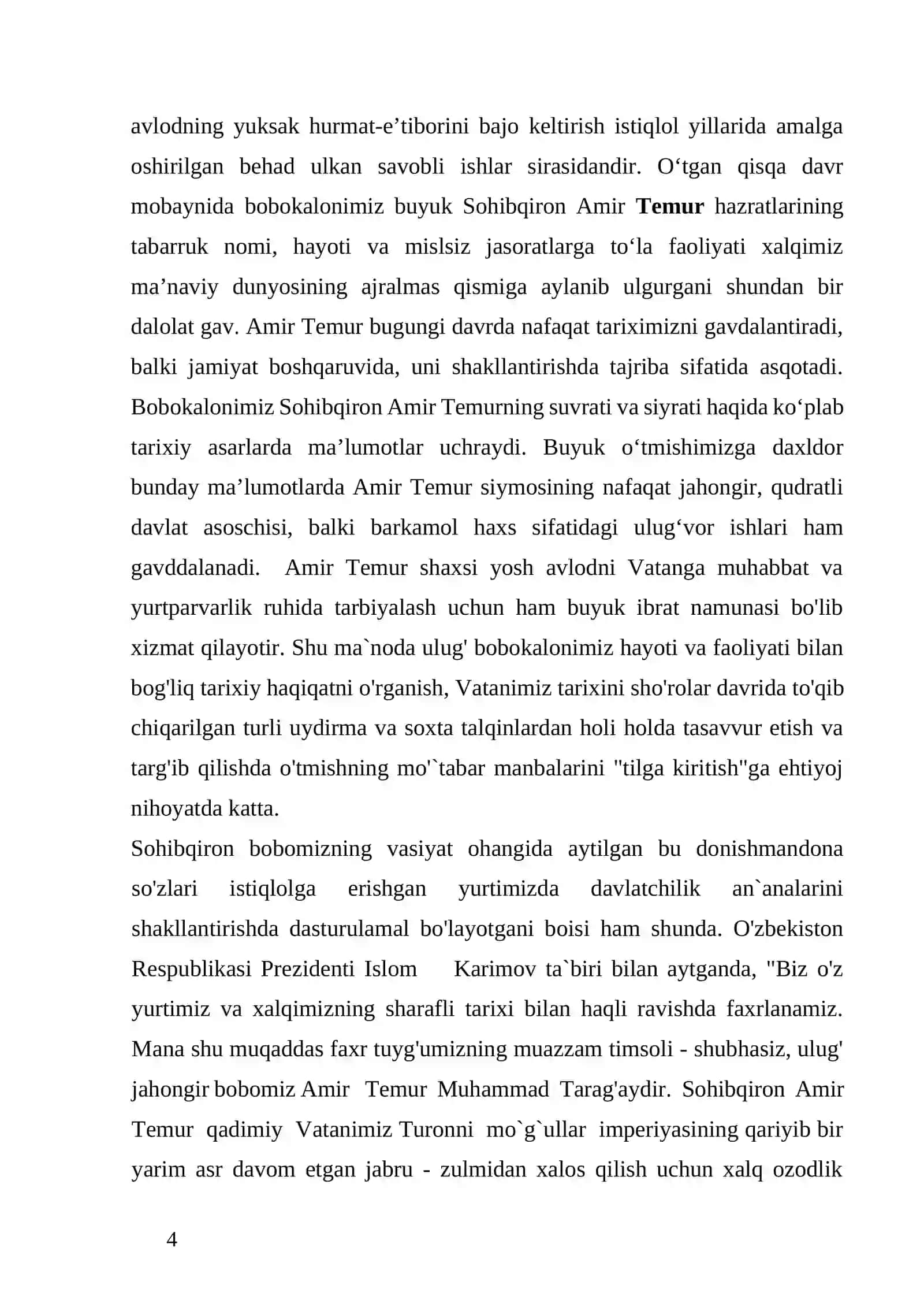TEMUR TUZUKLARI TARIXIY ASARINING AHAMIYATI 4