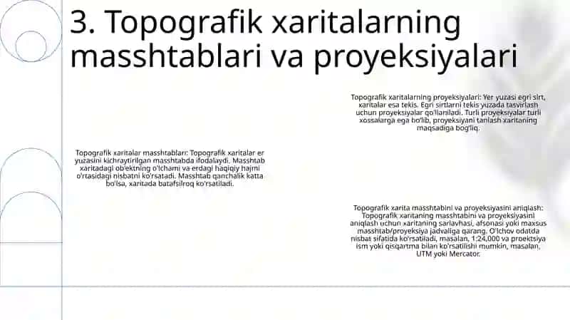 Topografik Xaritalarda Geodezik Nuqtani Aniqlash 4