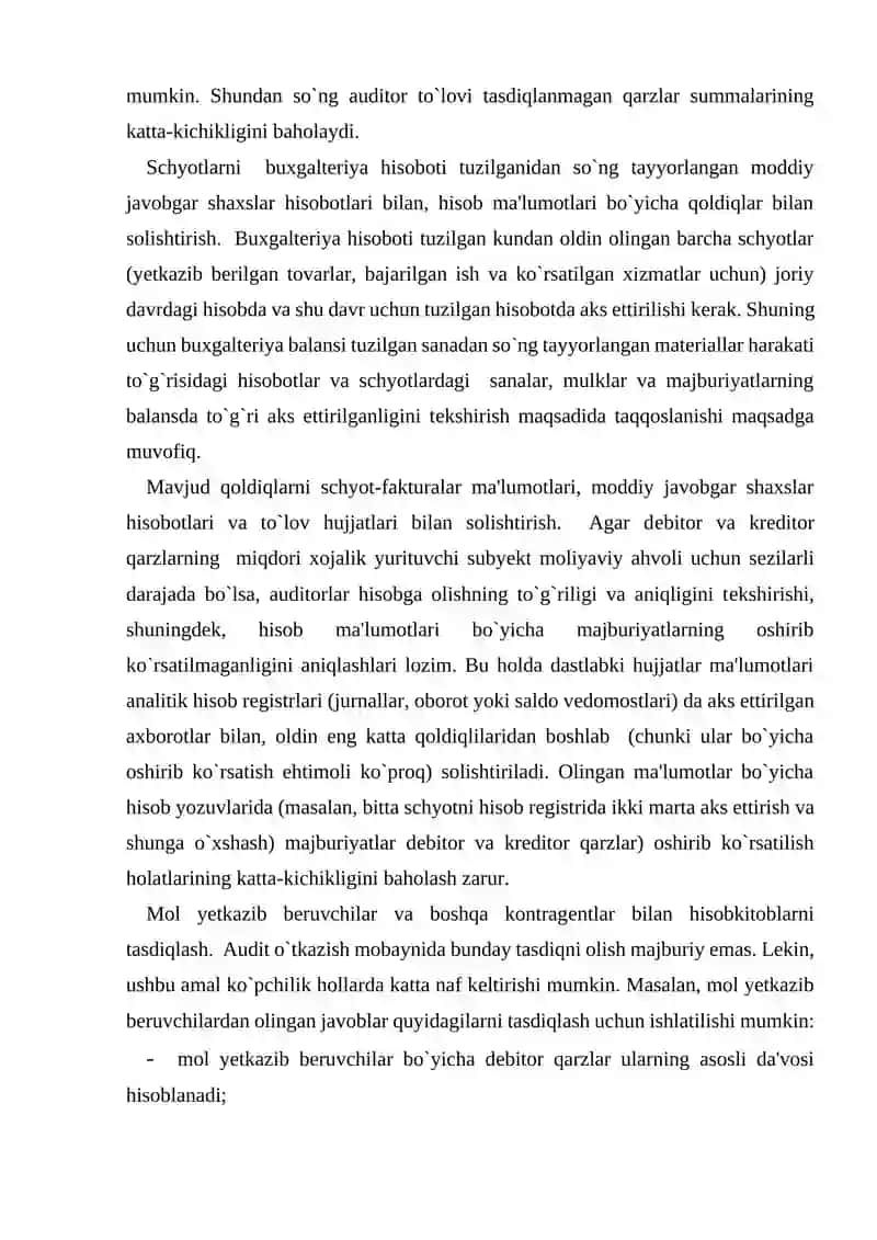 Auditorlik xulosasi va uning turlari 4