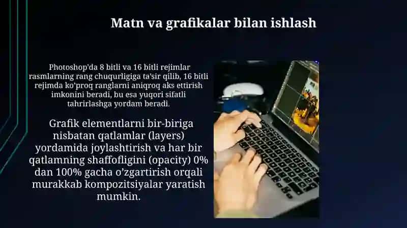 Adobe Photoshop dasturi va ishlashprinsipi 4