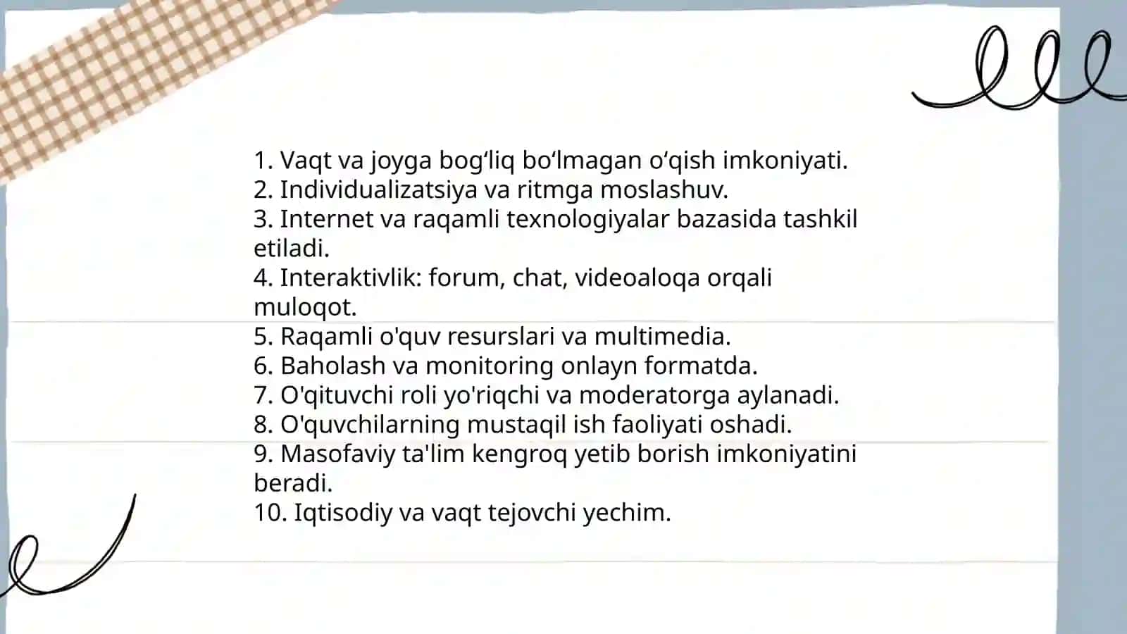 Masofaviy ta'lim va uning xususiyatlari 4