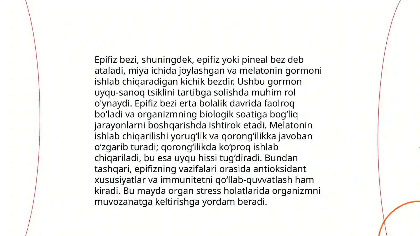 Ichki sekretsiya bezlari tekshirish usullari.Epifiz 4