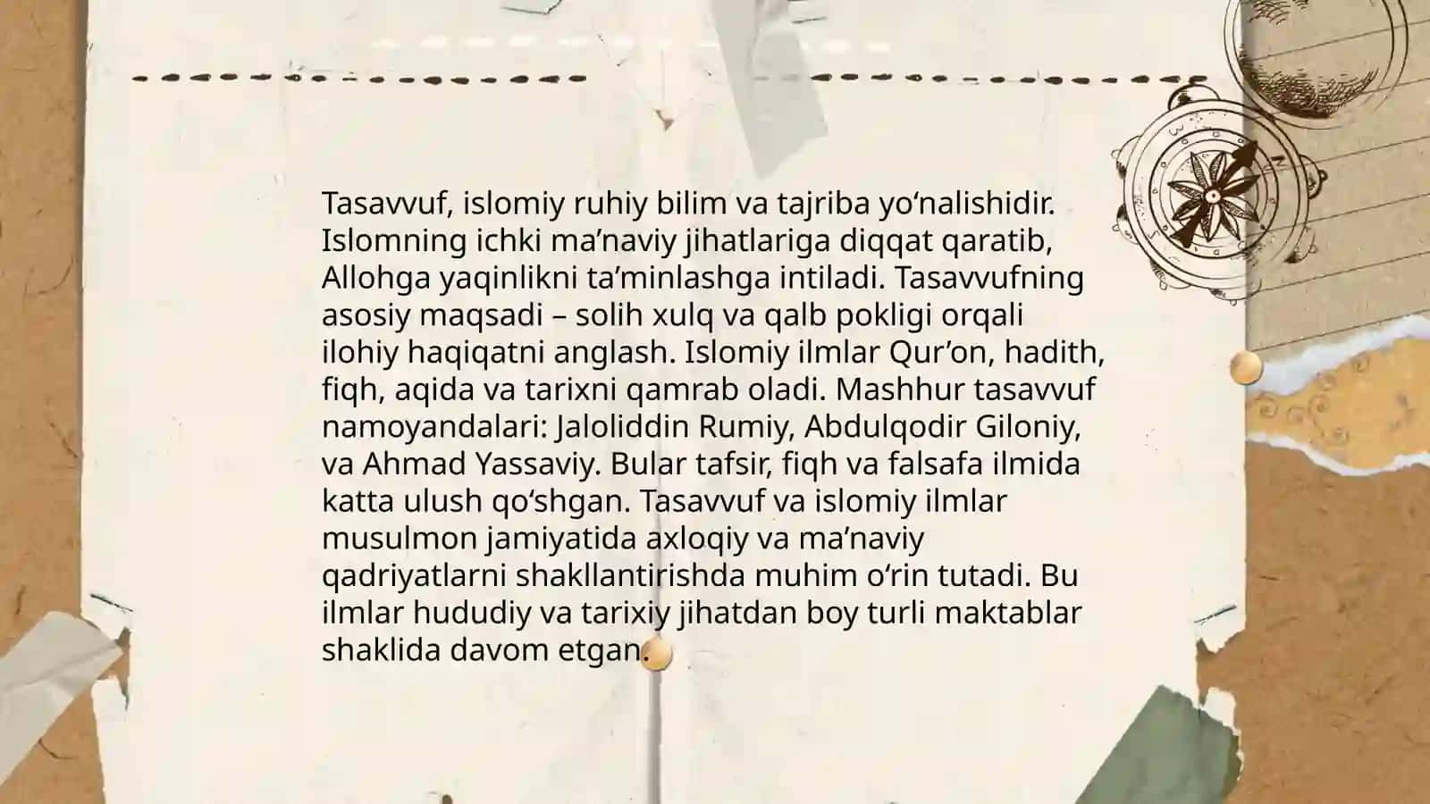 Tasavvuf ma'naviyati 4