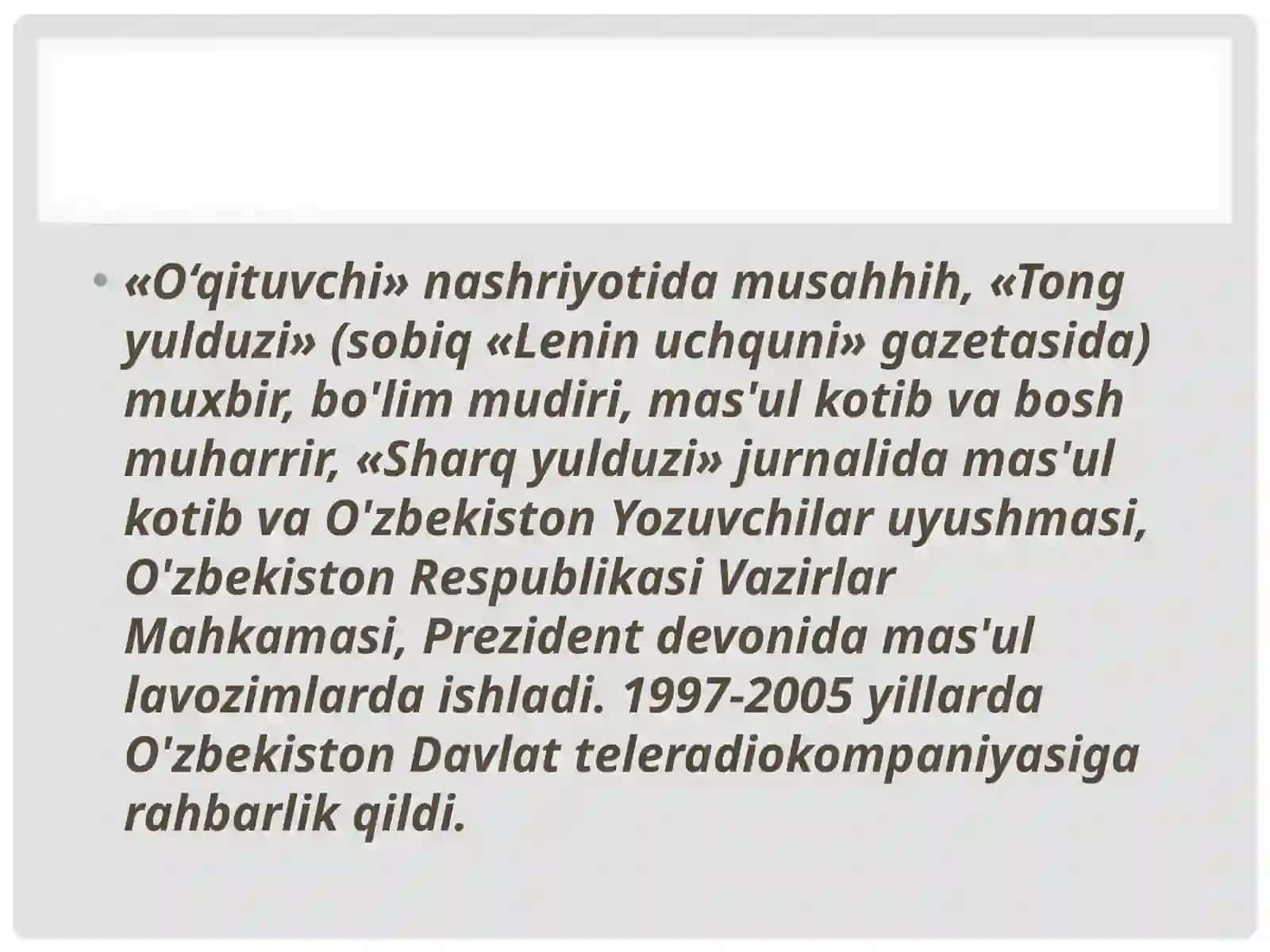 ABUSAID KO’CHIMOVNING HAYOTI VA IJODI 4