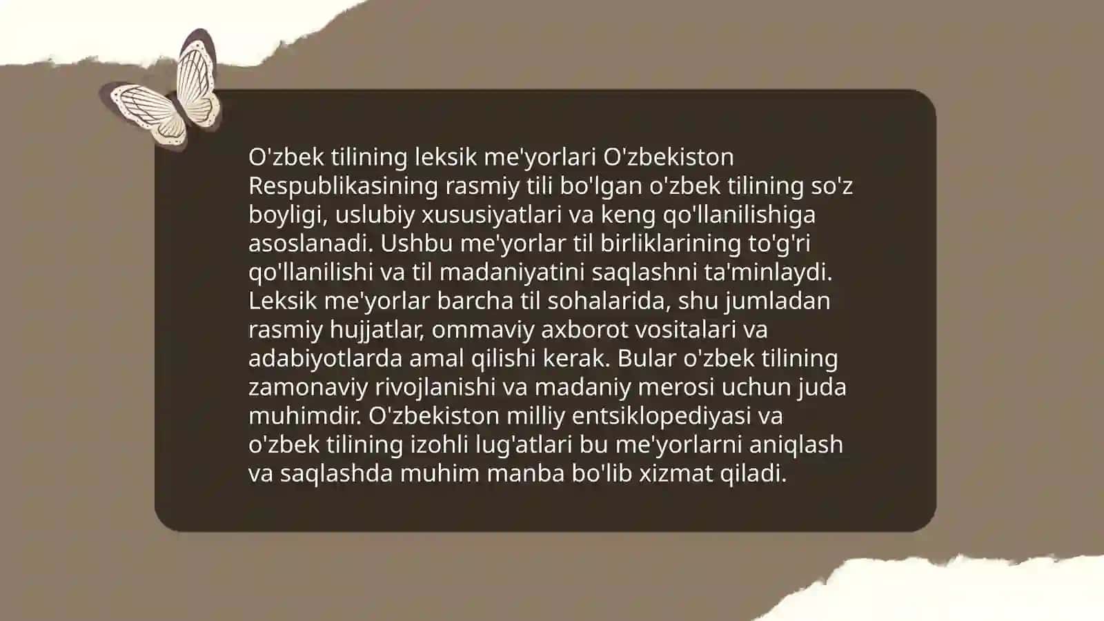 O'zbek tilining adabiy me'yorlari 4