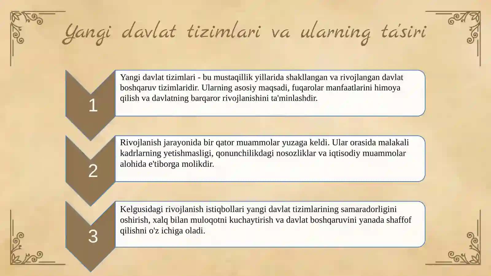 Davlat Tizimi 4