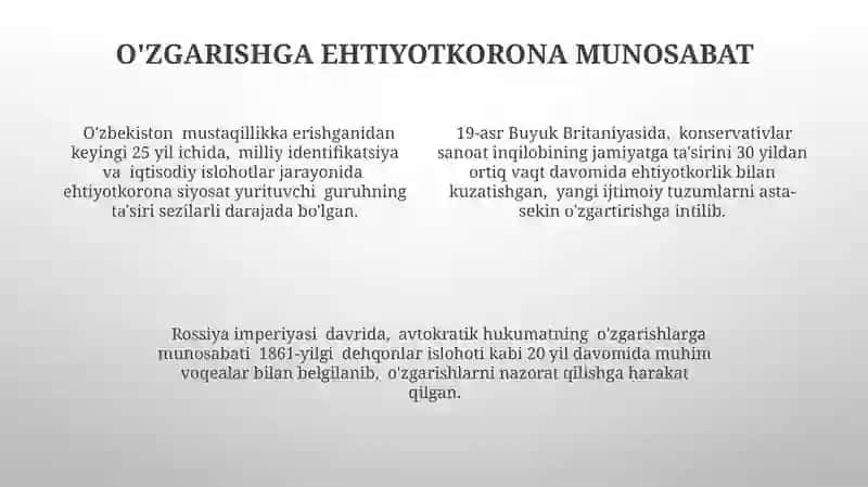 Klassik konservatizmning tarixiy rivojlanishi 4