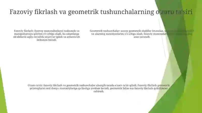 Geometriyada Geografiya O'rni 4