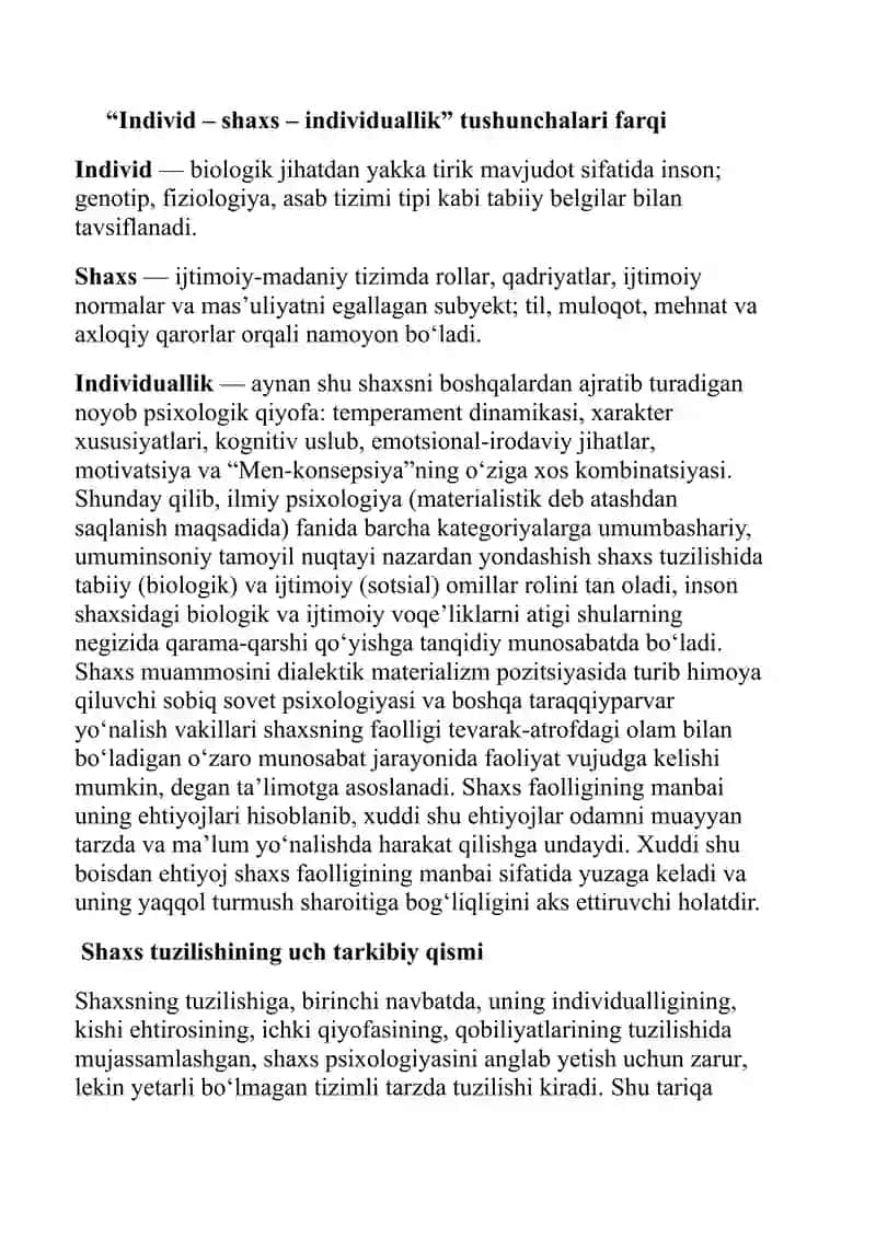 Shaxsning individual psixologik xususiyatlari 4