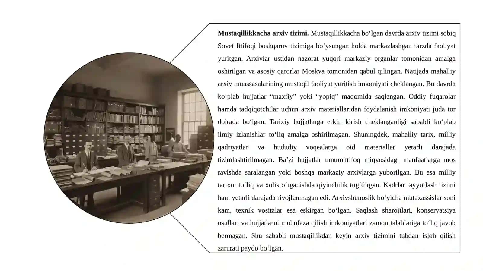 MUSTAQIL O‘ZBEKISTONDA ARXIV ISHI 4