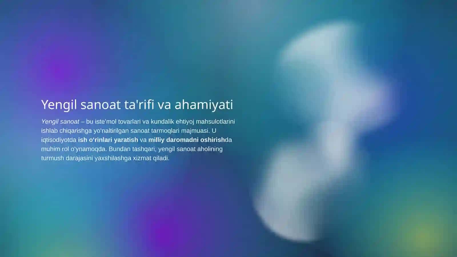 Yengil sanoat tarmoqlarining asosiy korinishi 4