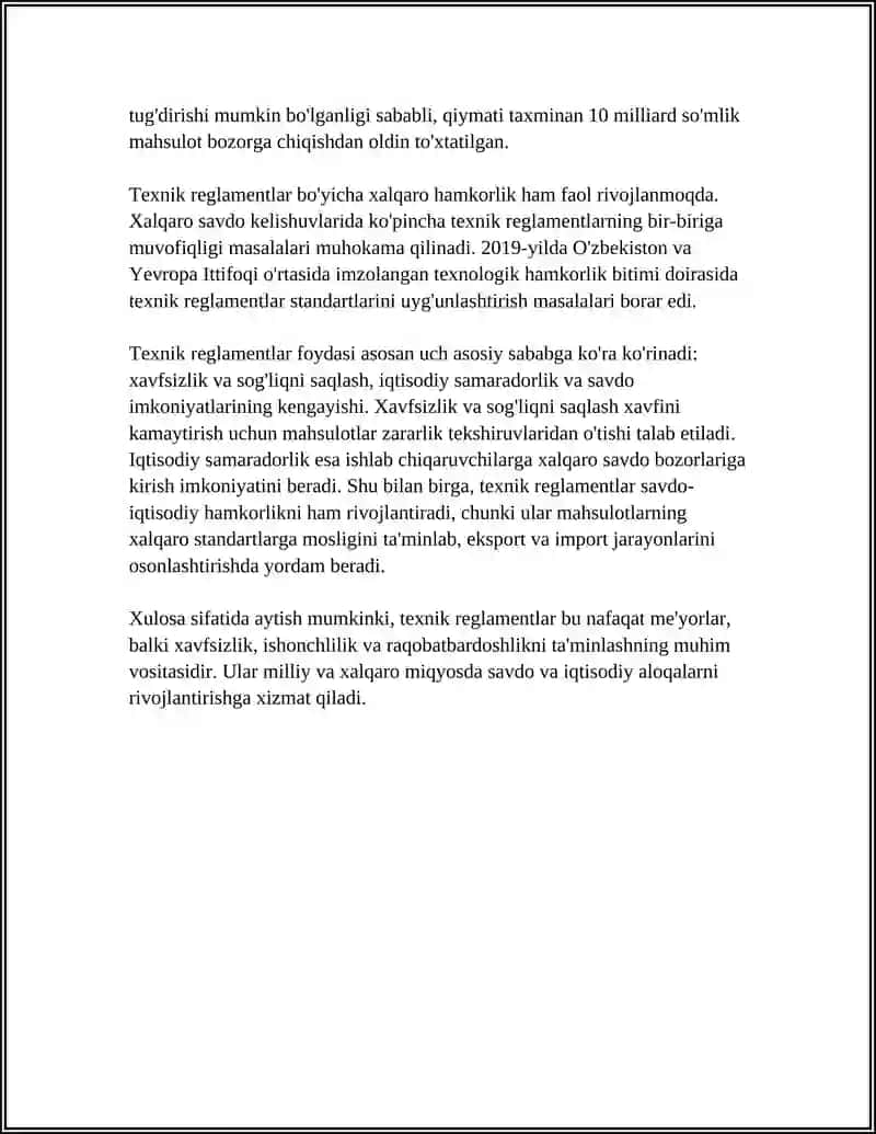 TEXNIK REGLAMENTLAR TOʻGʻRISIDA 4