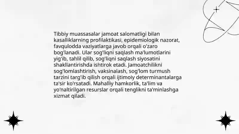Tibbiy muassasalar ijtimoiy tashkilot sifatida 4