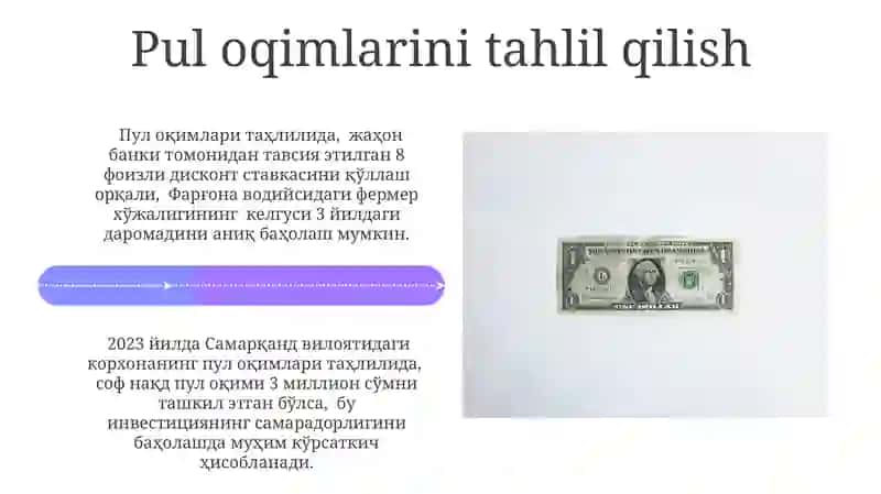 Pulning vaqt boyicha qiymati 4