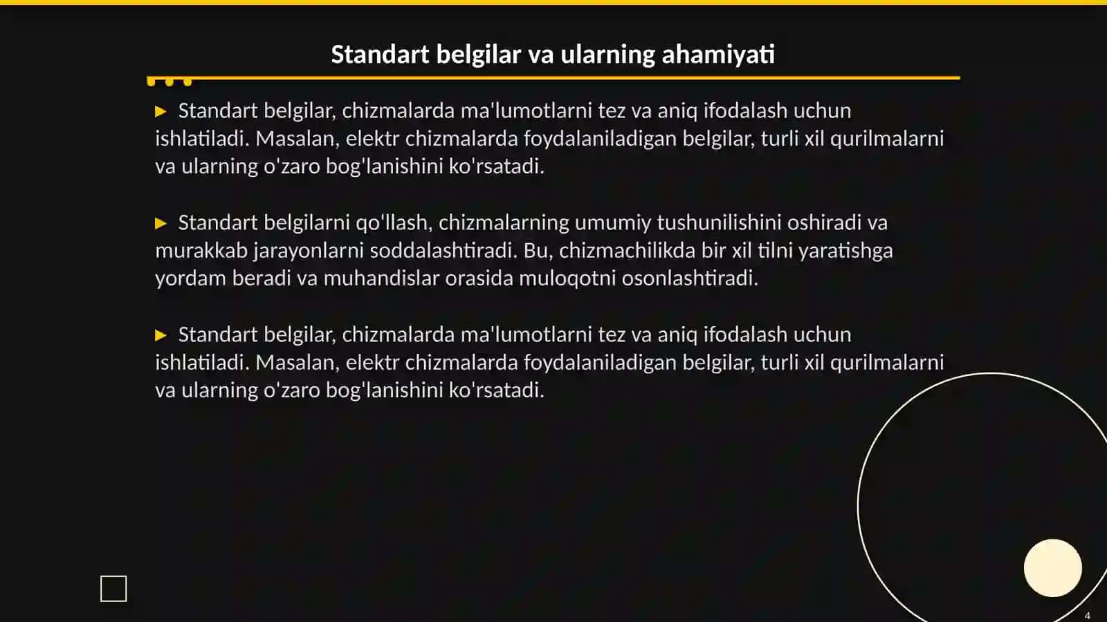 Chizmalardagi shartlilik va soddalashtirishlar 4