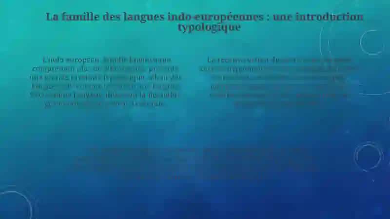 Linguistique indo-européenne et typologie 4