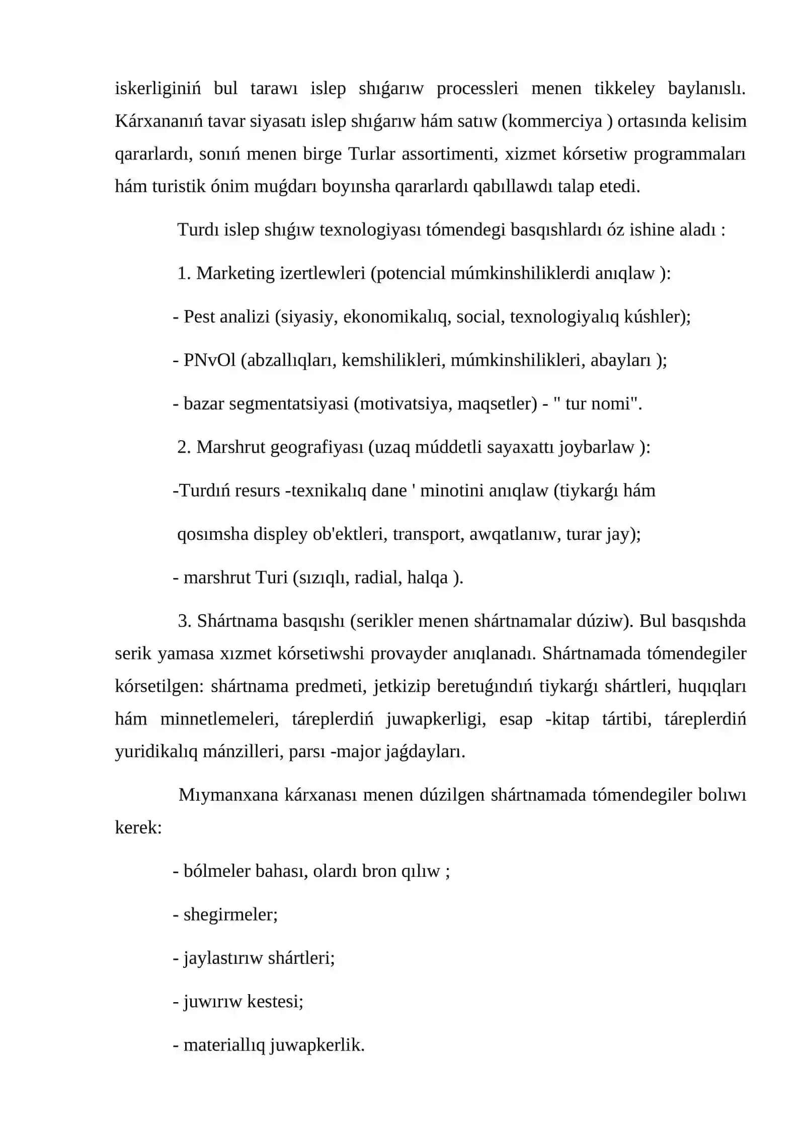 Turlardı hám jónelislerdi shólkemlestiriw 4