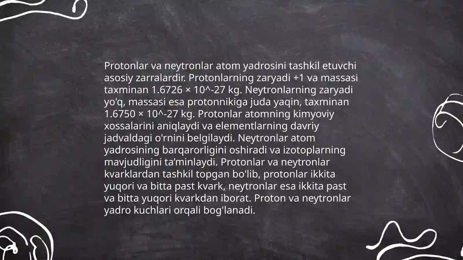 Yadroning tuzilishi va strukturasi 4