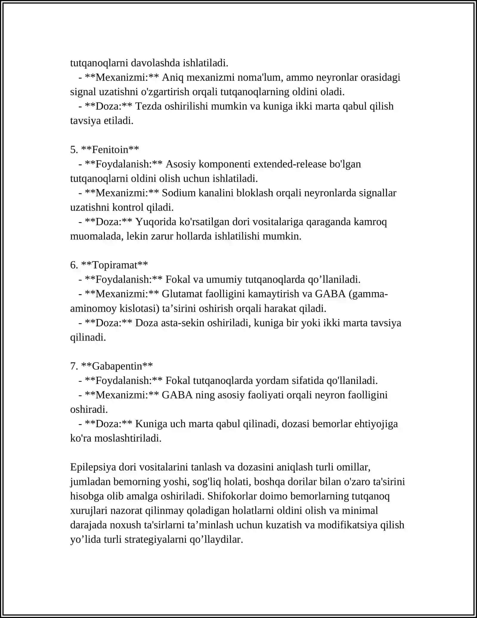 Epilepsiya dori vositalari 4