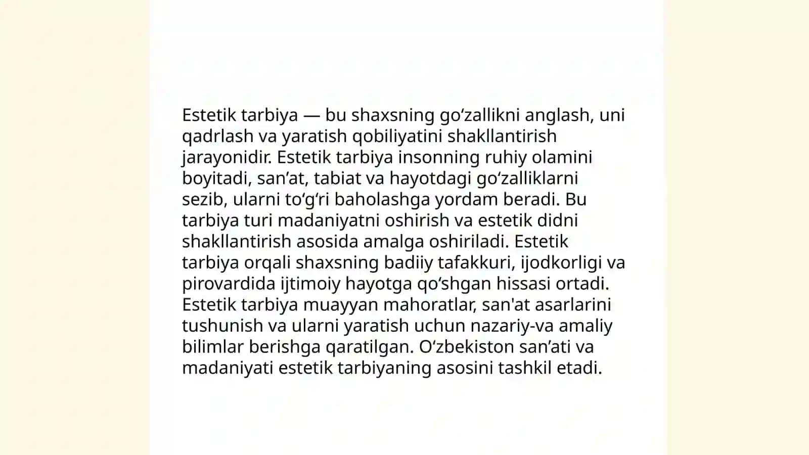 Jismoniy va estetik tarbiya 4