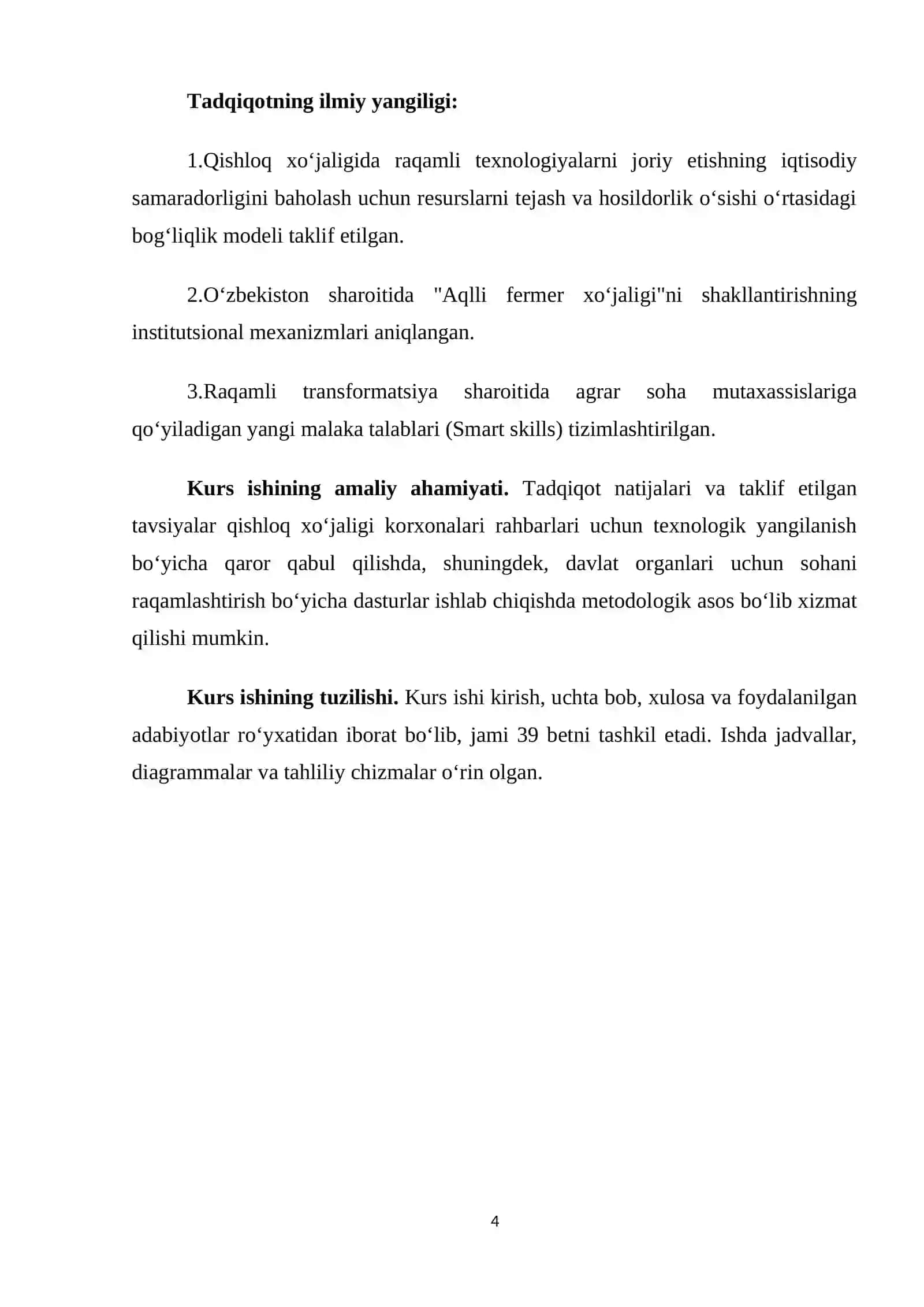 QISHLOQ XO‘JALIGINI RAQAMLASHTIRISHNING NAZARIY VA IQTISODIY ASOSLARI 4