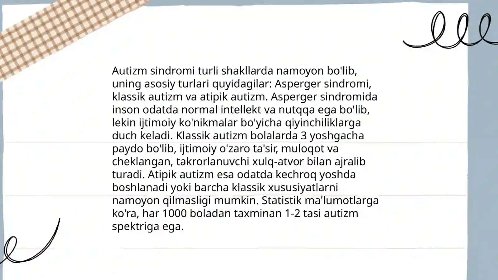 Autizm sindromli bolalar 4