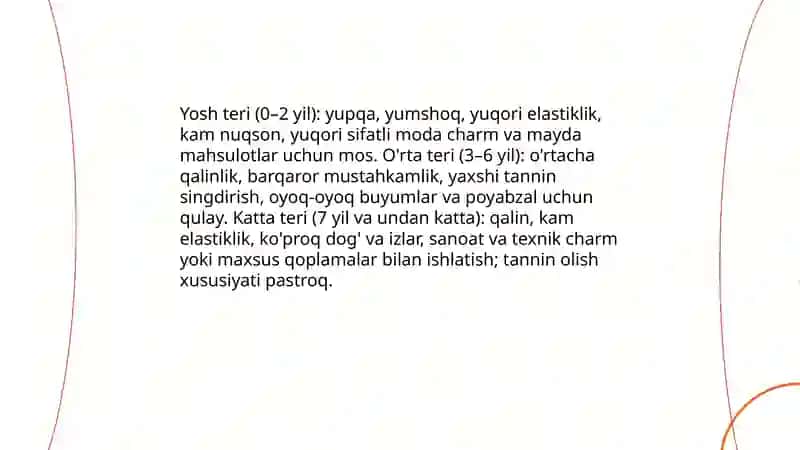 Charm xomashyolari tasnifi 4