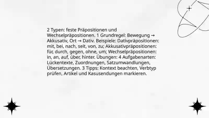 Wiederholung lexikalische und grammatische Übungen 4