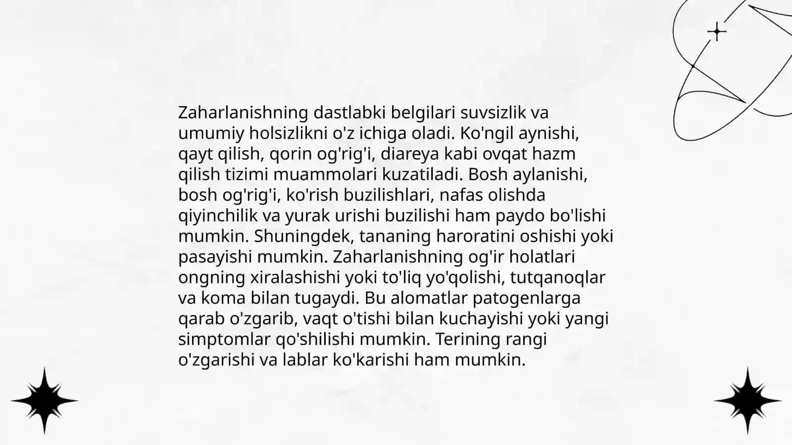 Oziq-ovqat mahsulotlaridan zaharlanish 4