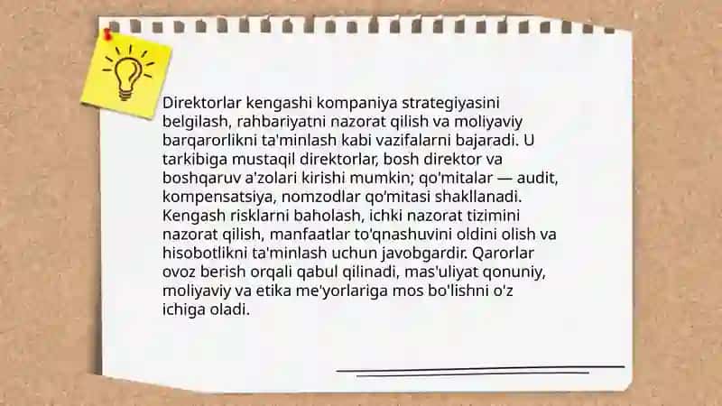 Korporativ boshqaruv va nazorat 4