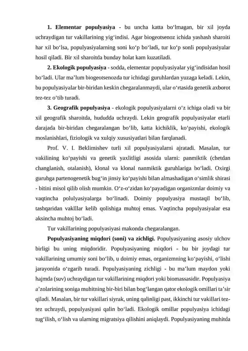 Tabiatda Dorivor O‘simliklarning Populyatsiyasi 4