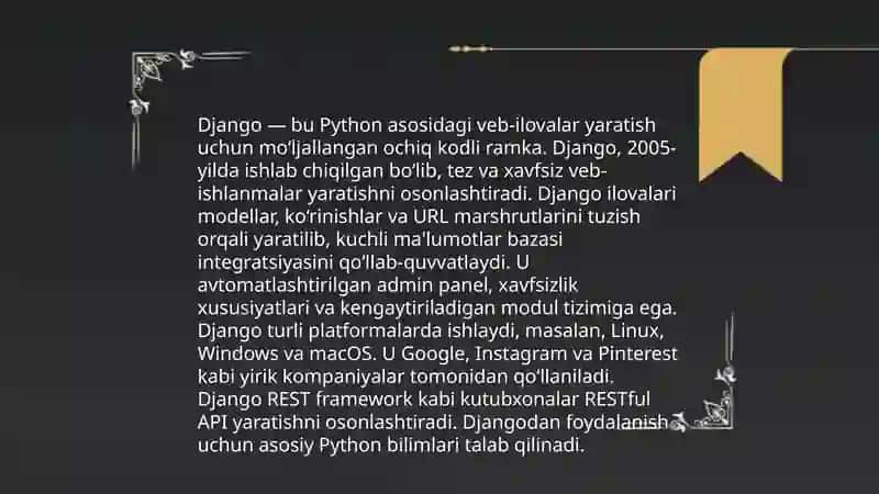 Django dasturlash tili 4