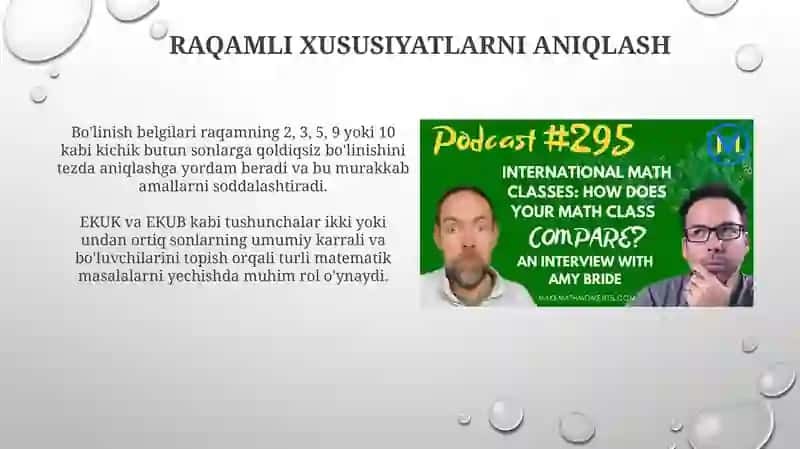 Ko'paytirishning asoslari va usullari 4