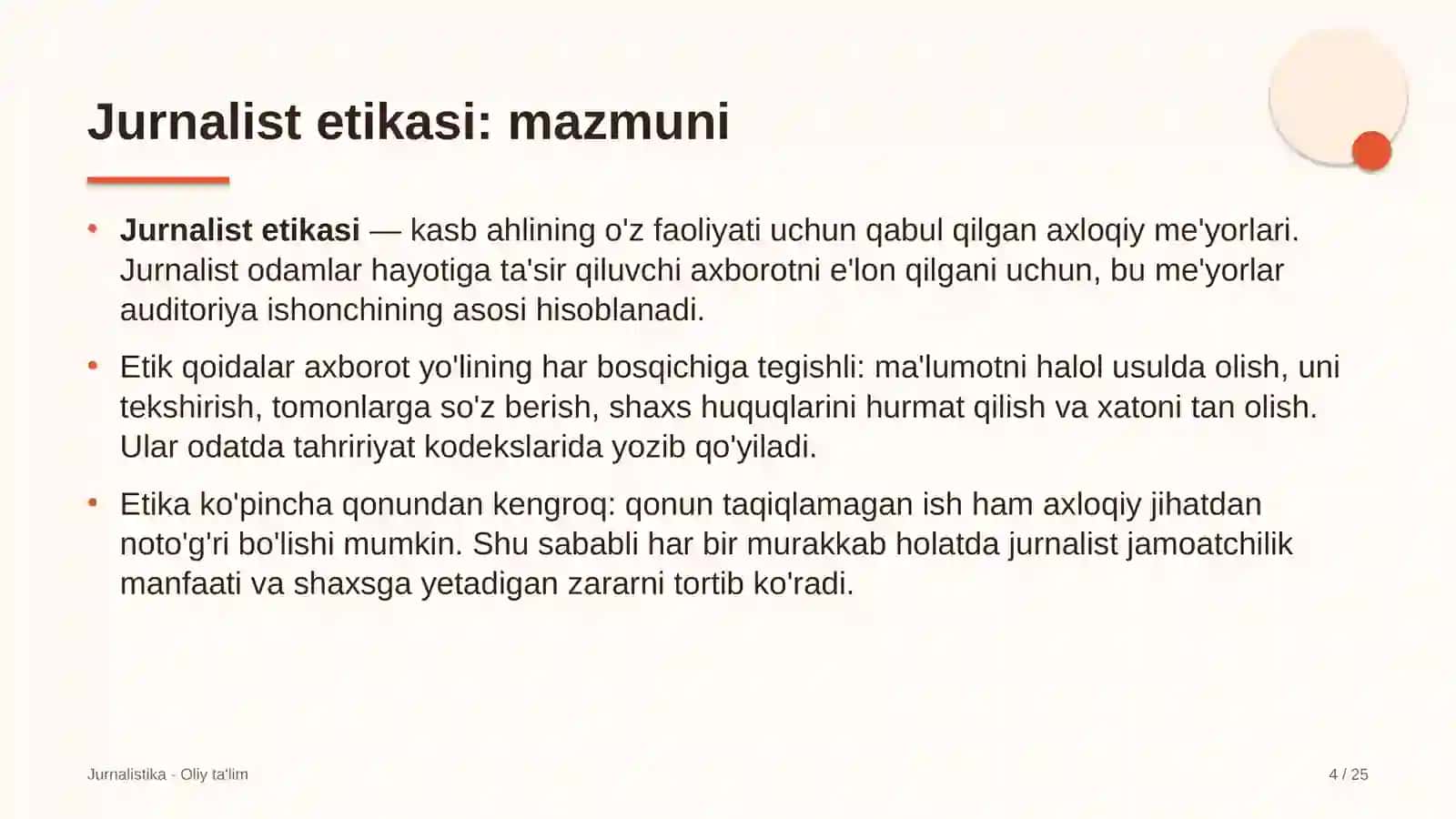 Madaniyat va istirohat bog'larida jurnalist etikasi 4