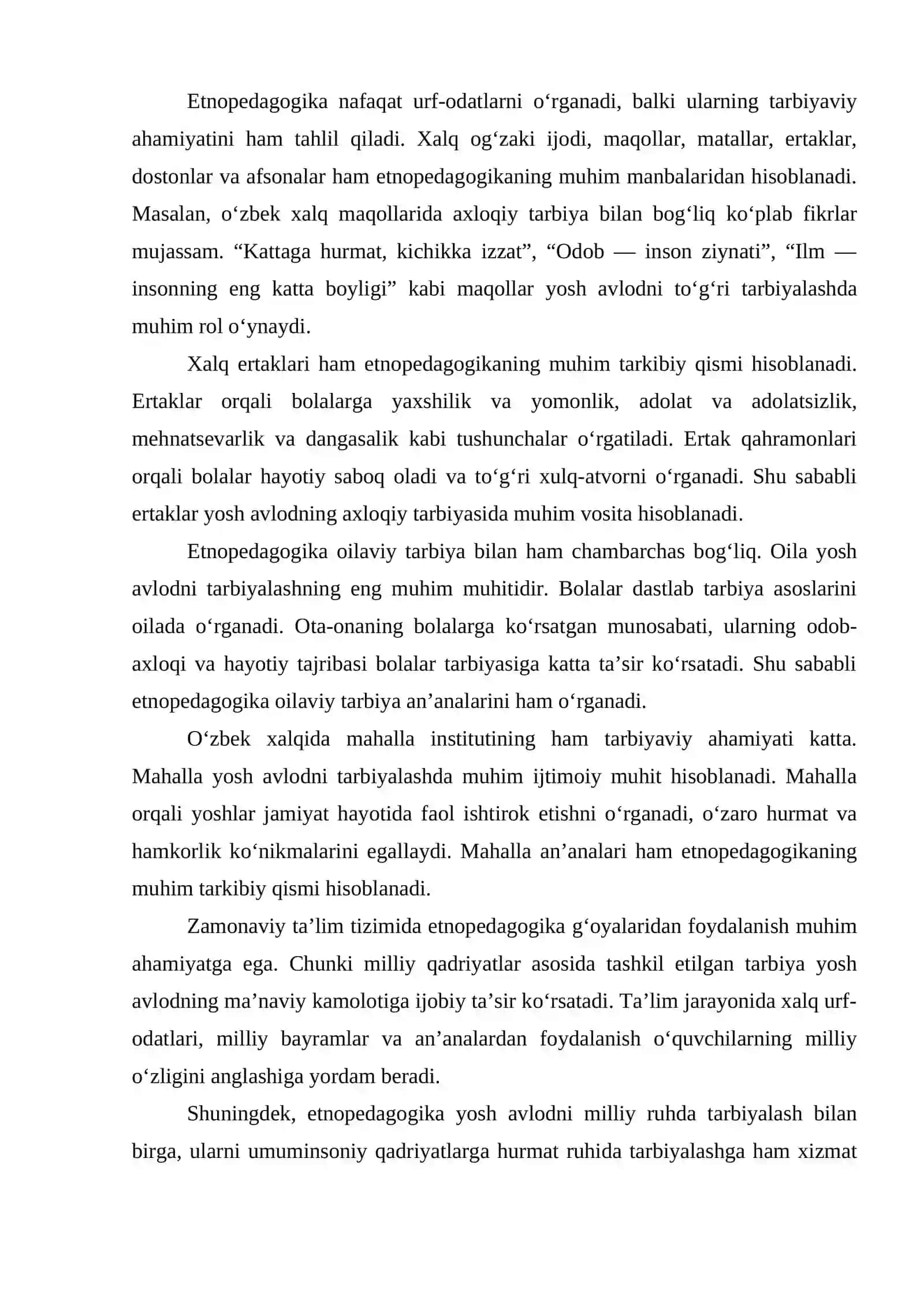 Etnopedagogika urf-odatlarining yangicha sharoitlarda talqini 4