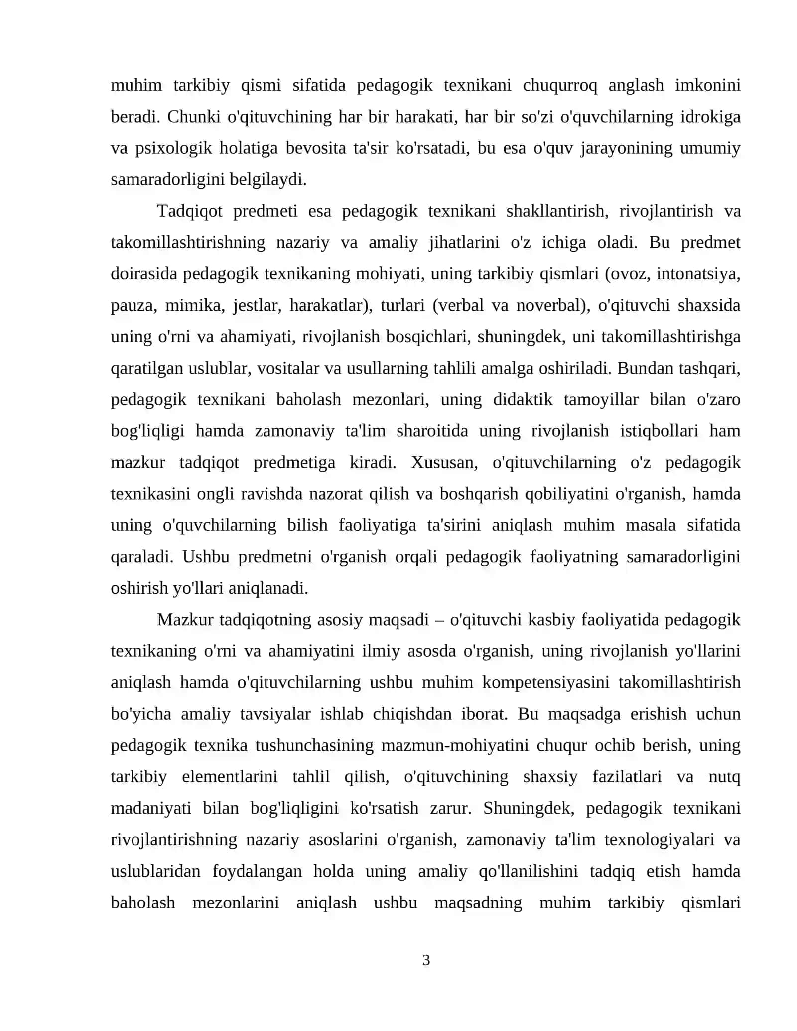 Pedagogik texnika va uni rivojlantirish yo'llari. 4