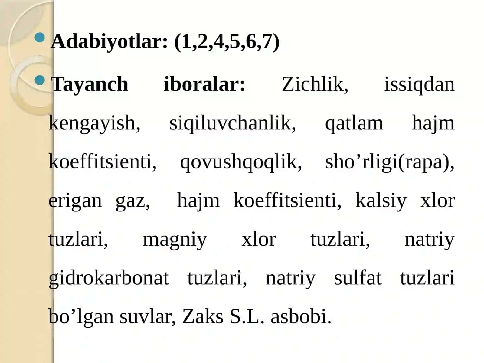 Qаtlаm suvlаrining fizik-kimyoviy хоssаlаri 4