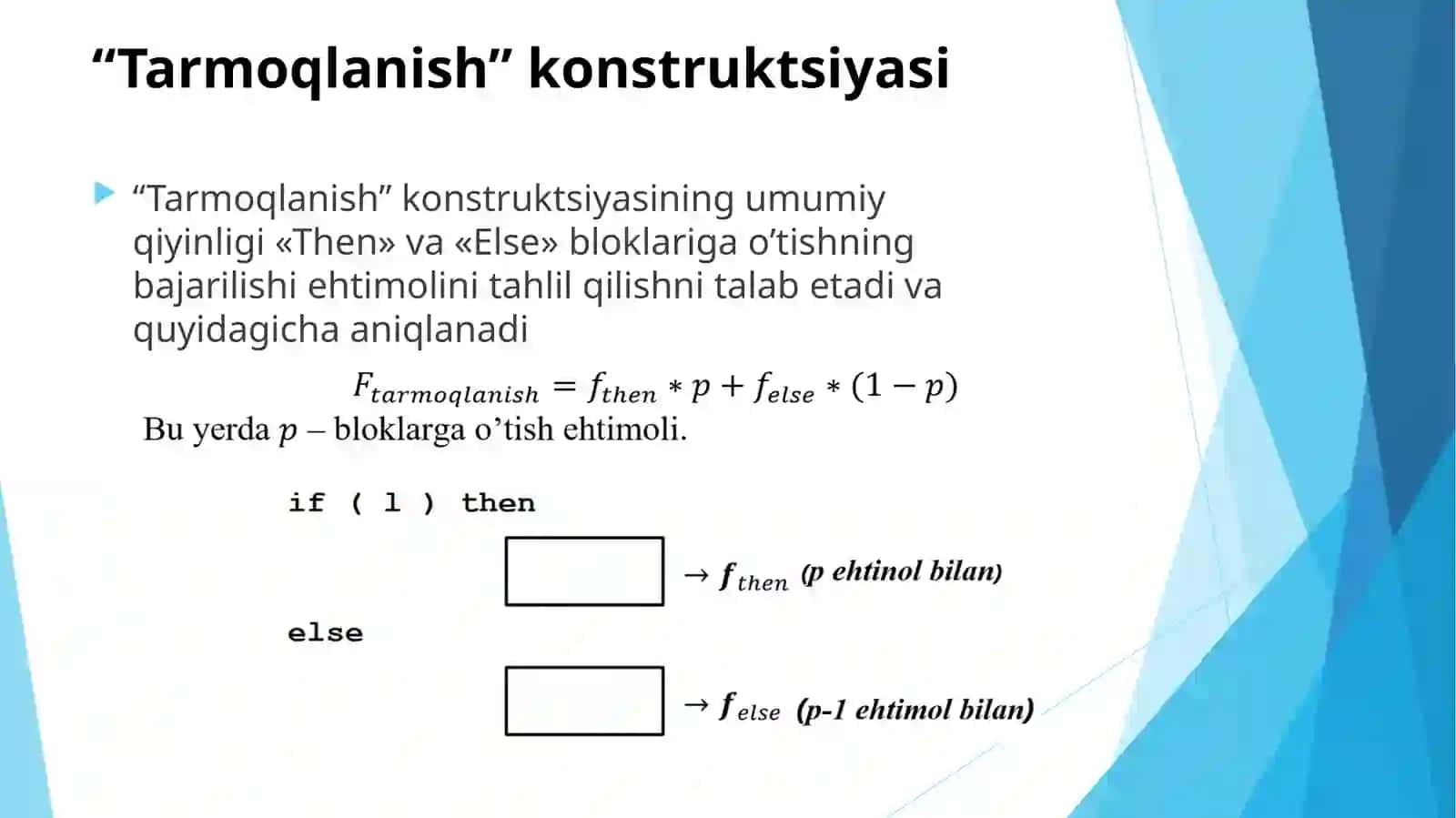 Chiziqlialgoritmlar, Sikllar, Integrallar, Matrisalar 4