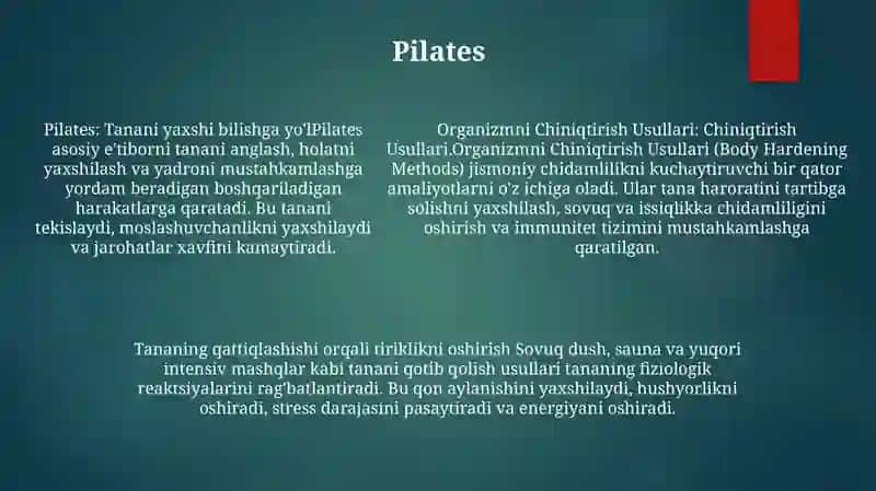 Organizmni Chiniqtirish Usullari 4