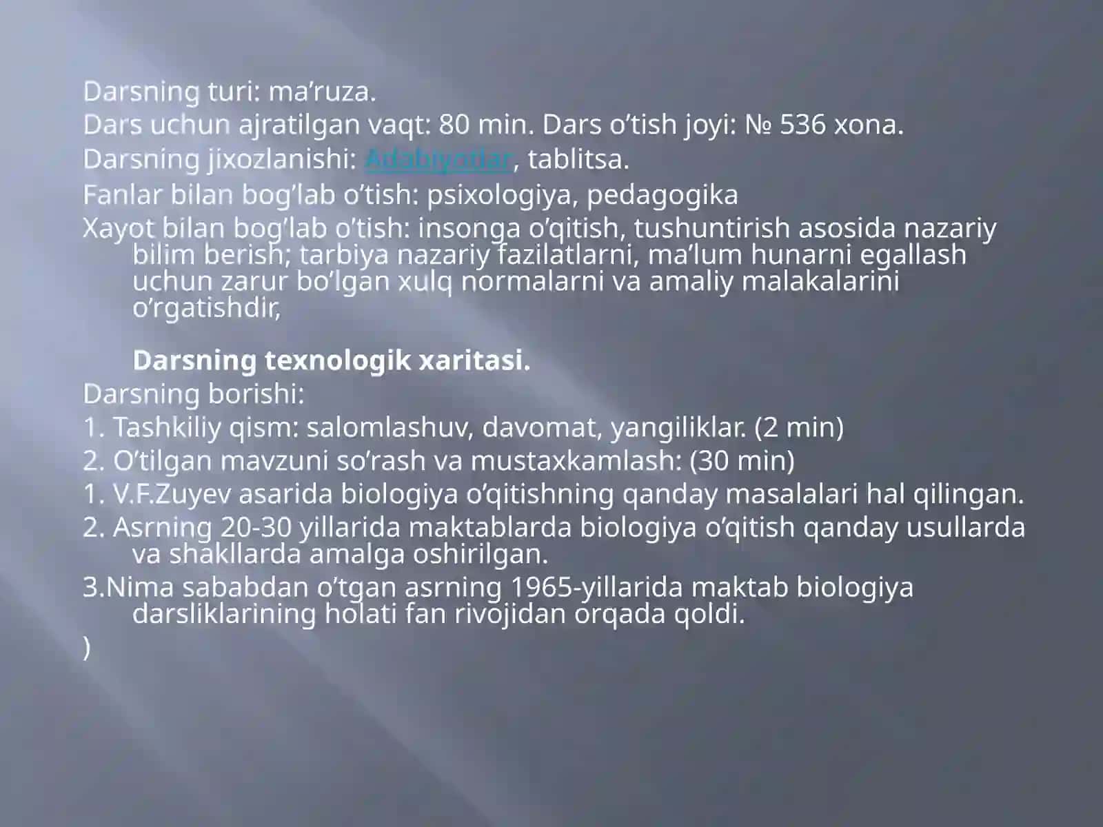 Biologiya ta`lim yo`nalishi 4