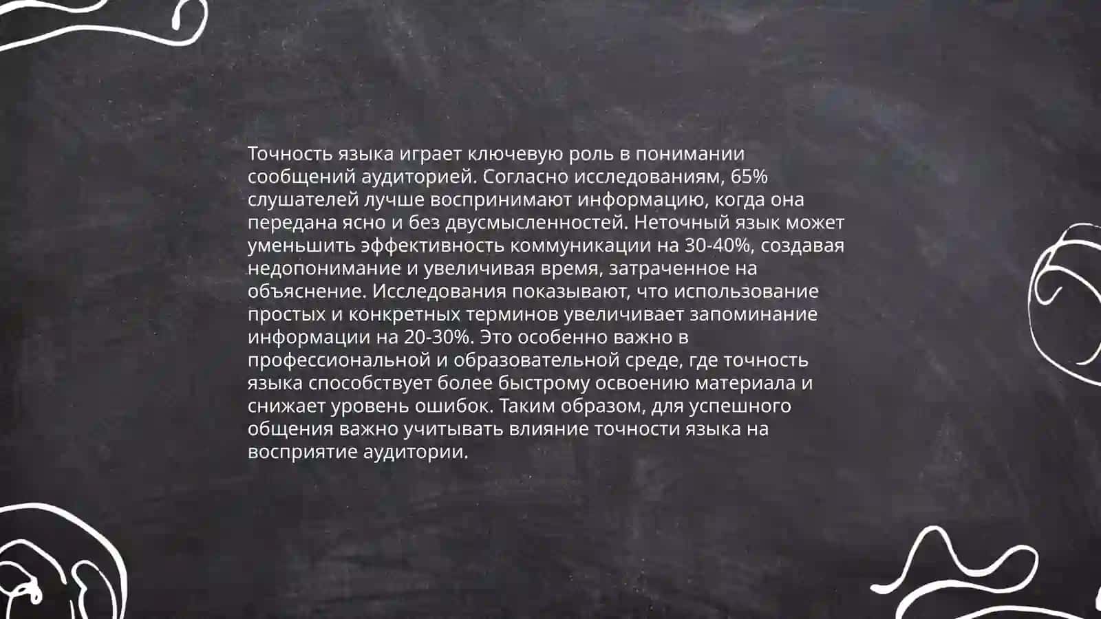Точность языка выступления 4