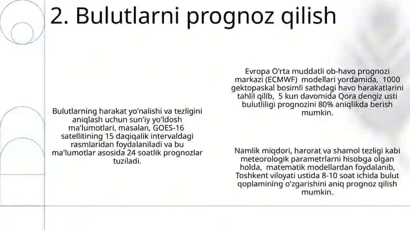Bulutlilik.Bulutlarni kuzatish 4