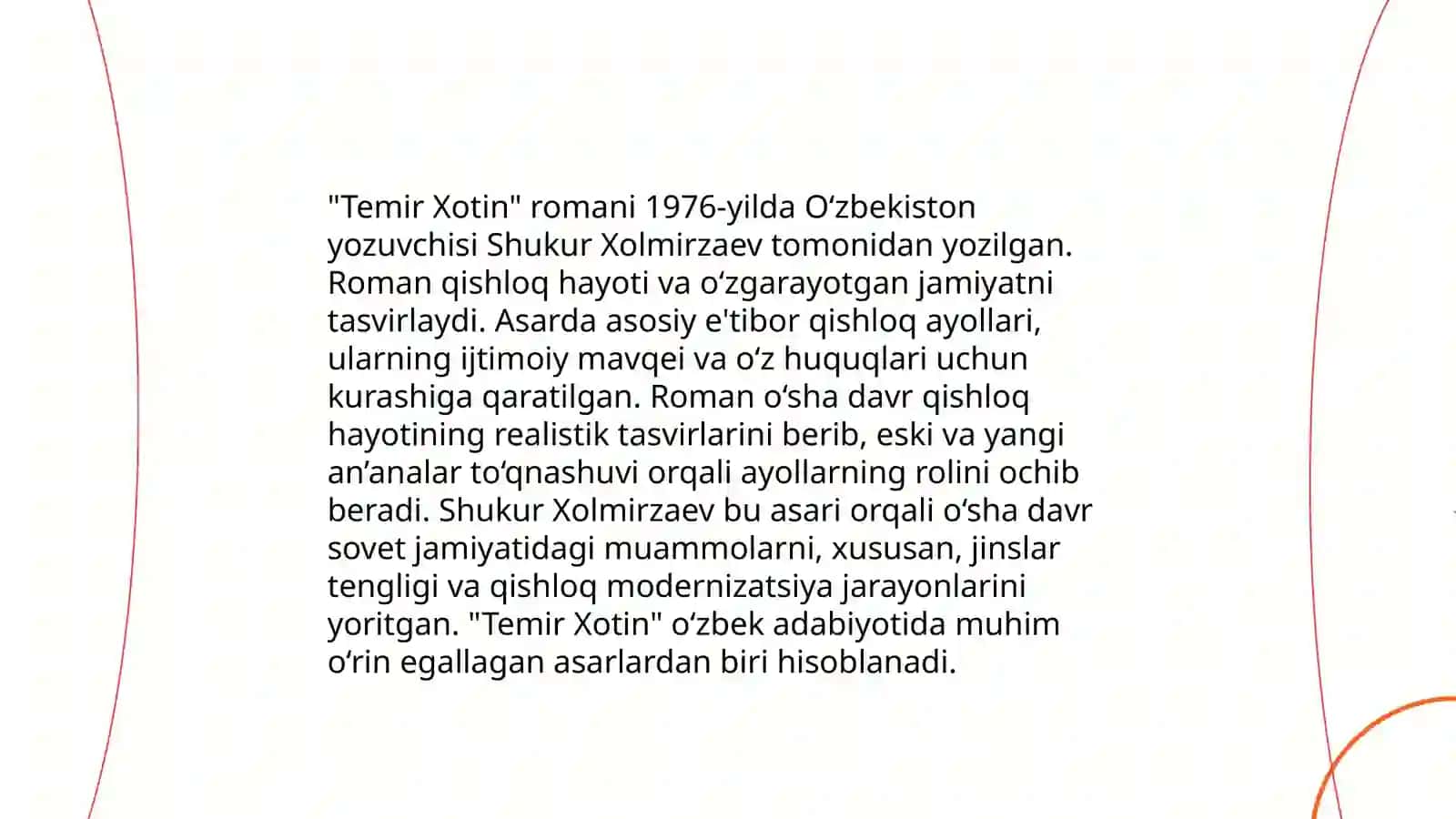 Temir xotin (Sharof Boshbekov) 4
