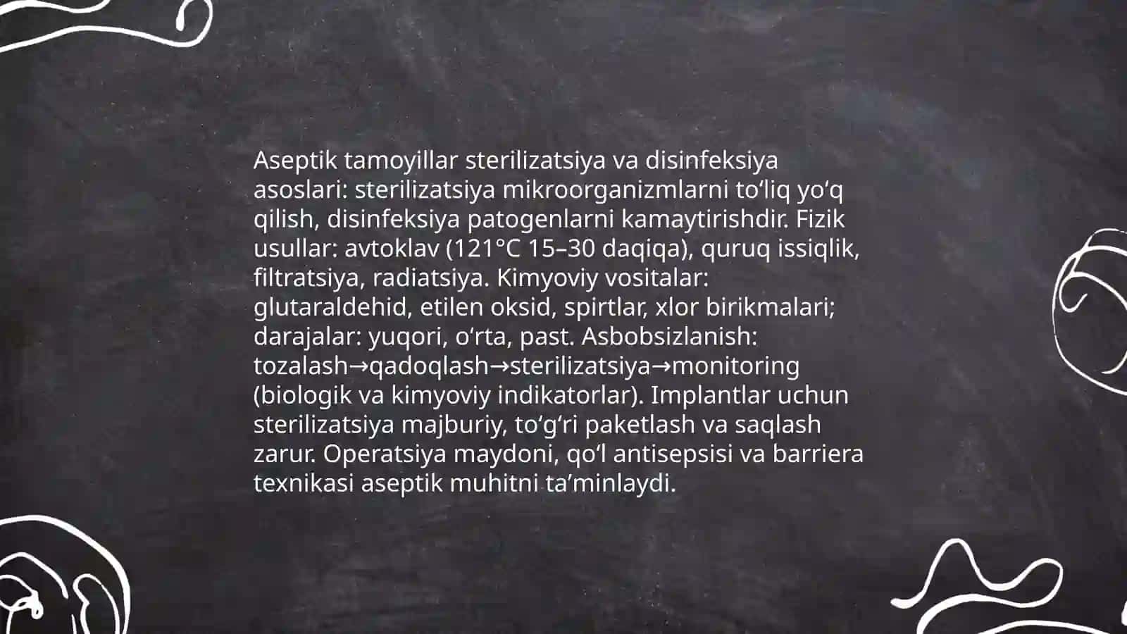 Xirurgiyada antiseptika va aseptika tushunchasi 4